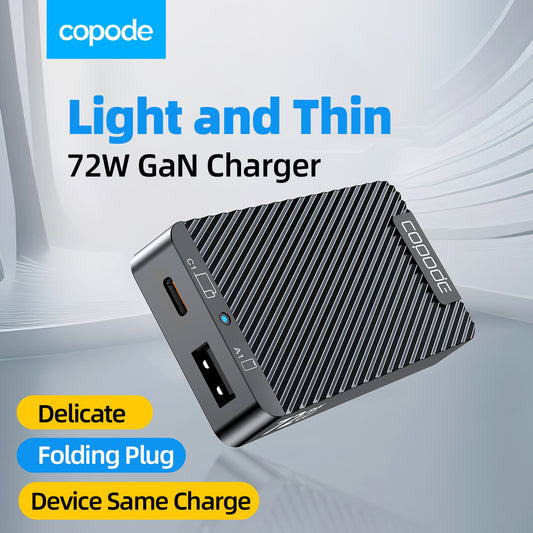 Copode 72W Portable power chargers USB charging ports with 2 Fast Charging Ports