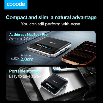 Copode 6-Port GaN Desktop Charging Station 100W PD PPS Digital Display USB Type-C Fast Charging