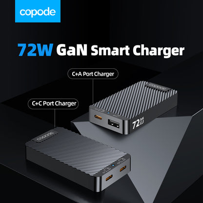 Copode 72W Portable power chargers USB charging ports with 2 Fast Charging Ports