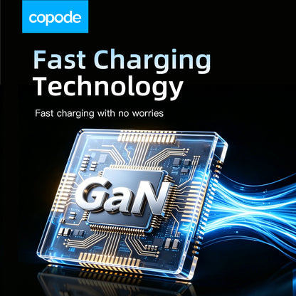 Copode 10-in-1 GaN USB-C Desktop Charging Station PD+QC Digital Display Fast Charger