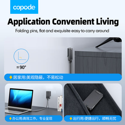 Copode 72W Portable power chargers USB charging ports with 2 Fast Charging Ports